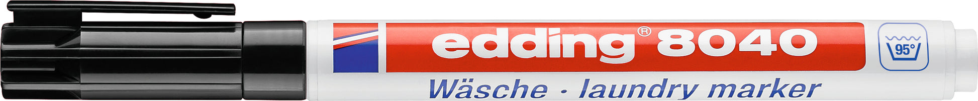 Edding 8040 Textilmarker – Rundspitze 1 mm – Schwarz