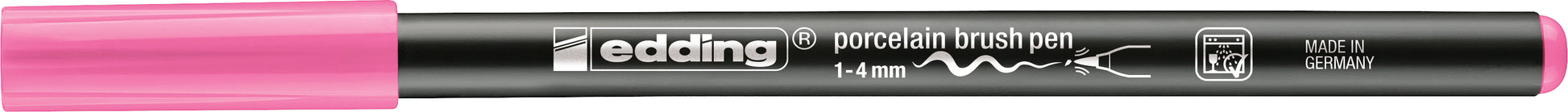 Edding 4200 Paint Marker – Pinselspitze 1–4 mm – Rosa – für Porzellan, glasierte Keramik und ofenfestes Glas