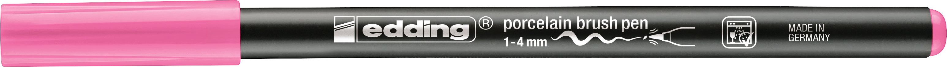 Edding 4200 Paint Marker – Pinselspitze 1–4 mm – Rosa – für Porzellan, glasierte Keramik und ofenfestes Glas