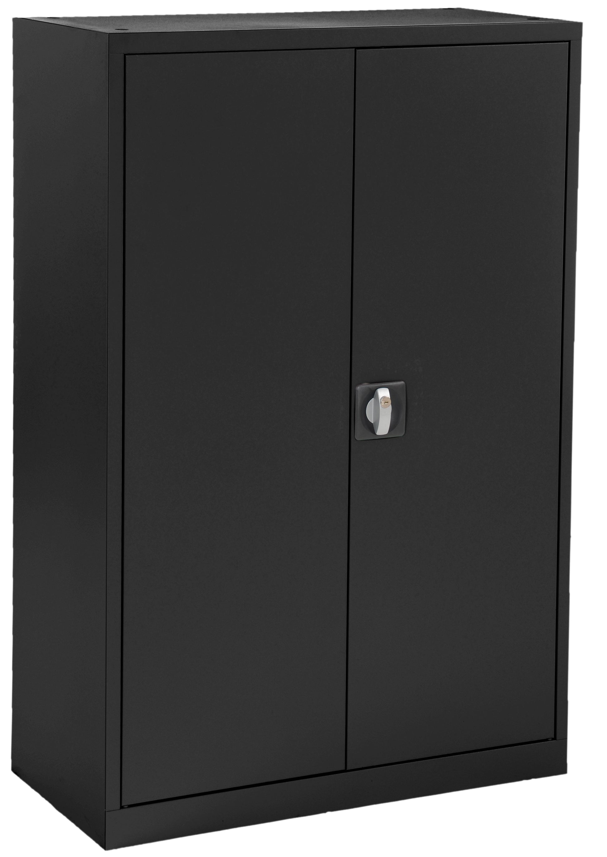 Edgy 2295/90 3 OH – Flügeltürenschrank, abschliessbar, 810 × 390 × 1'200 mm, schwarz, Stahl