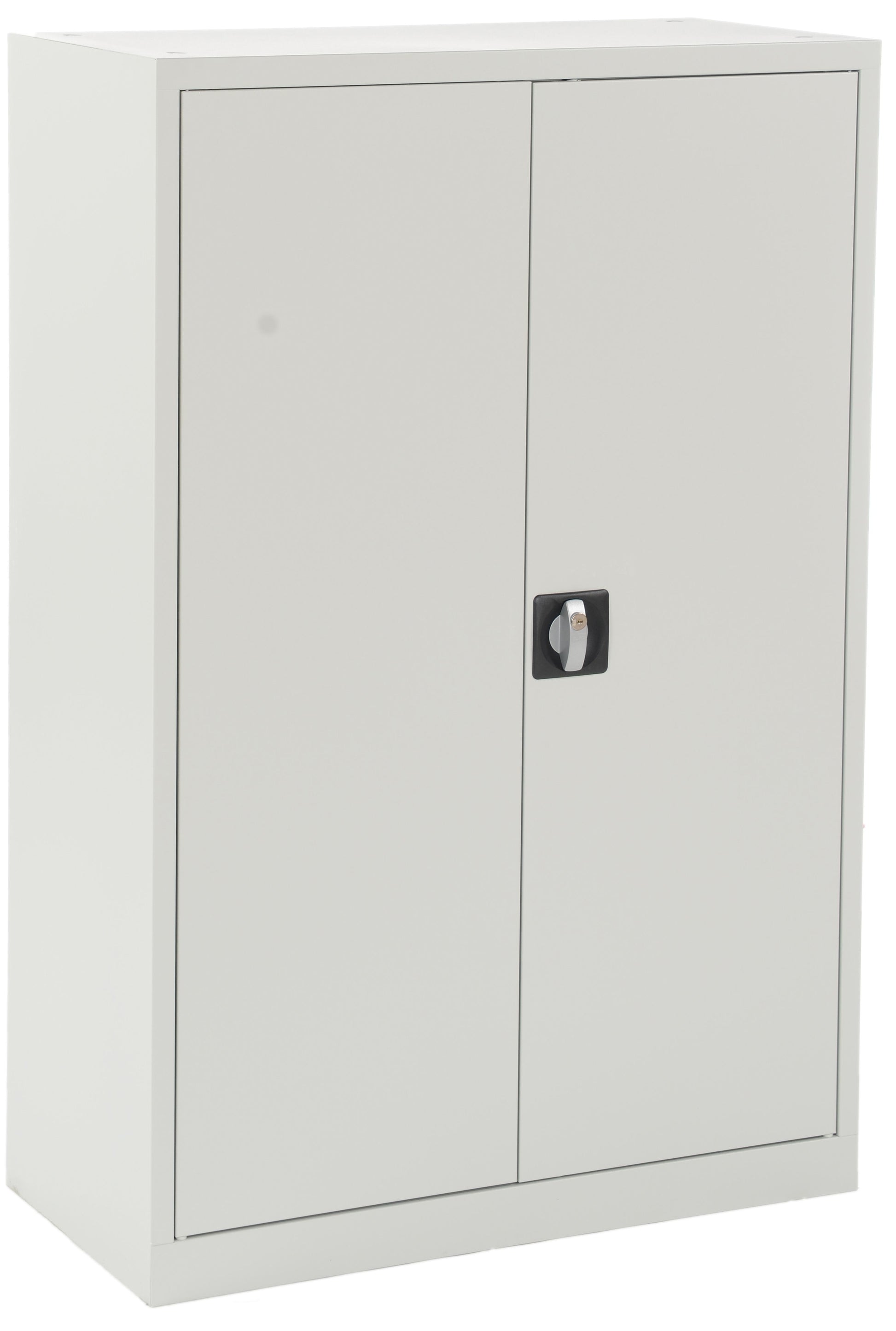 Edgy 2295 – Flügeltürenschrank, 2 Tablare, abschliessbar, 810 × 1'200 × 390 mm, lichtgrau