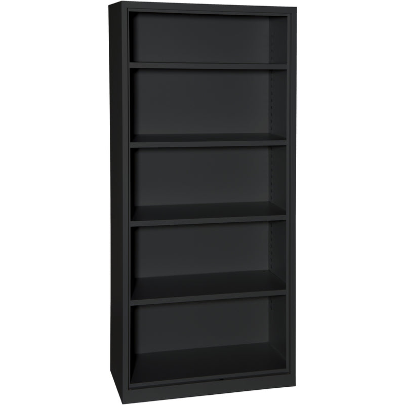 Edgy Büro-/Lagerregal, 2297/0/95 – 5 Böden – 94,0 × 43,0 × 196,0 cm – 50 kg/Boden – Schwarz – Stahl