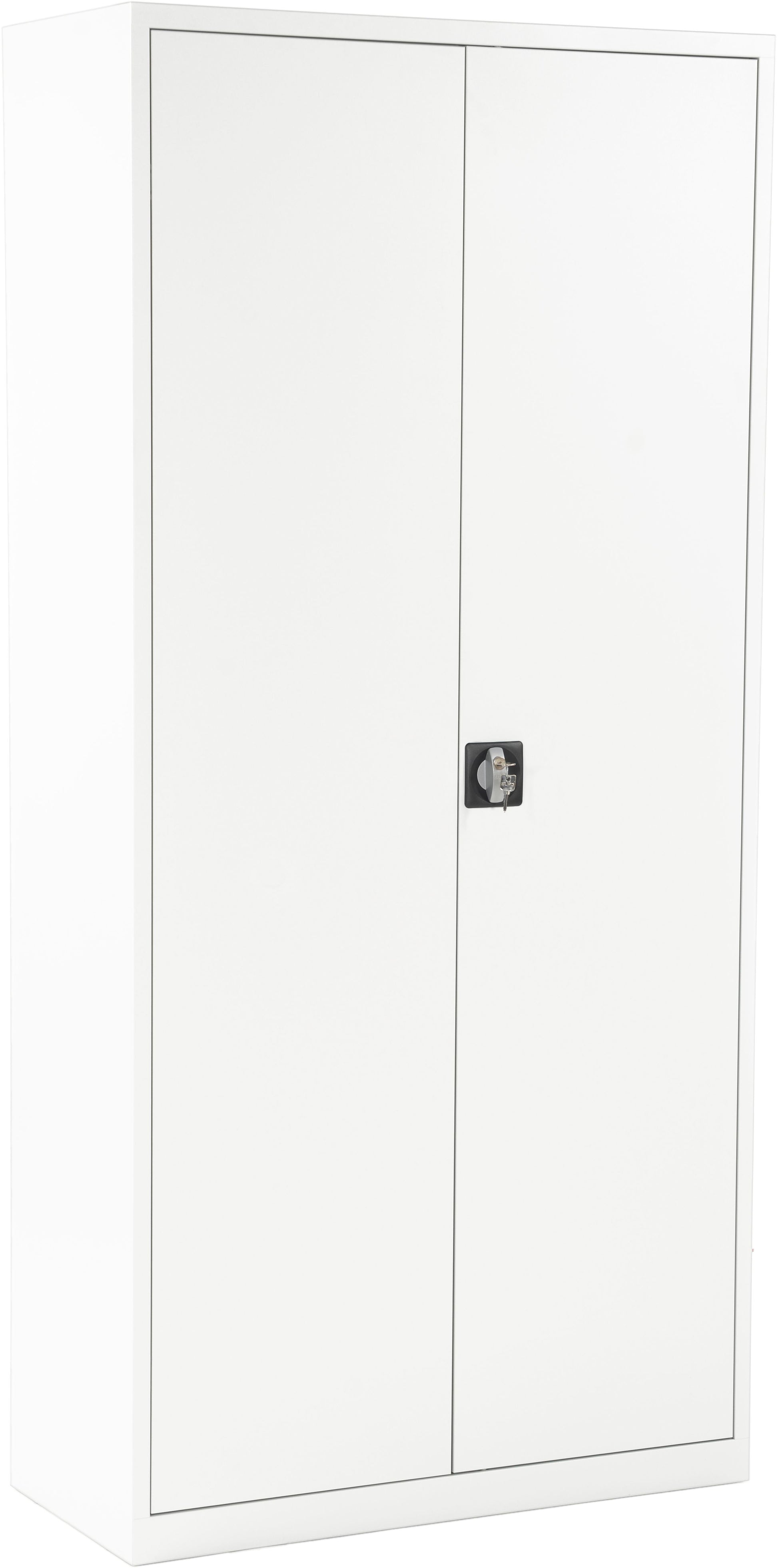 Edgy 2297/9003 – Aktenschrank, 4 Tablare, abschliessbar, 940 × 430 × 1'950 mm, Weiss