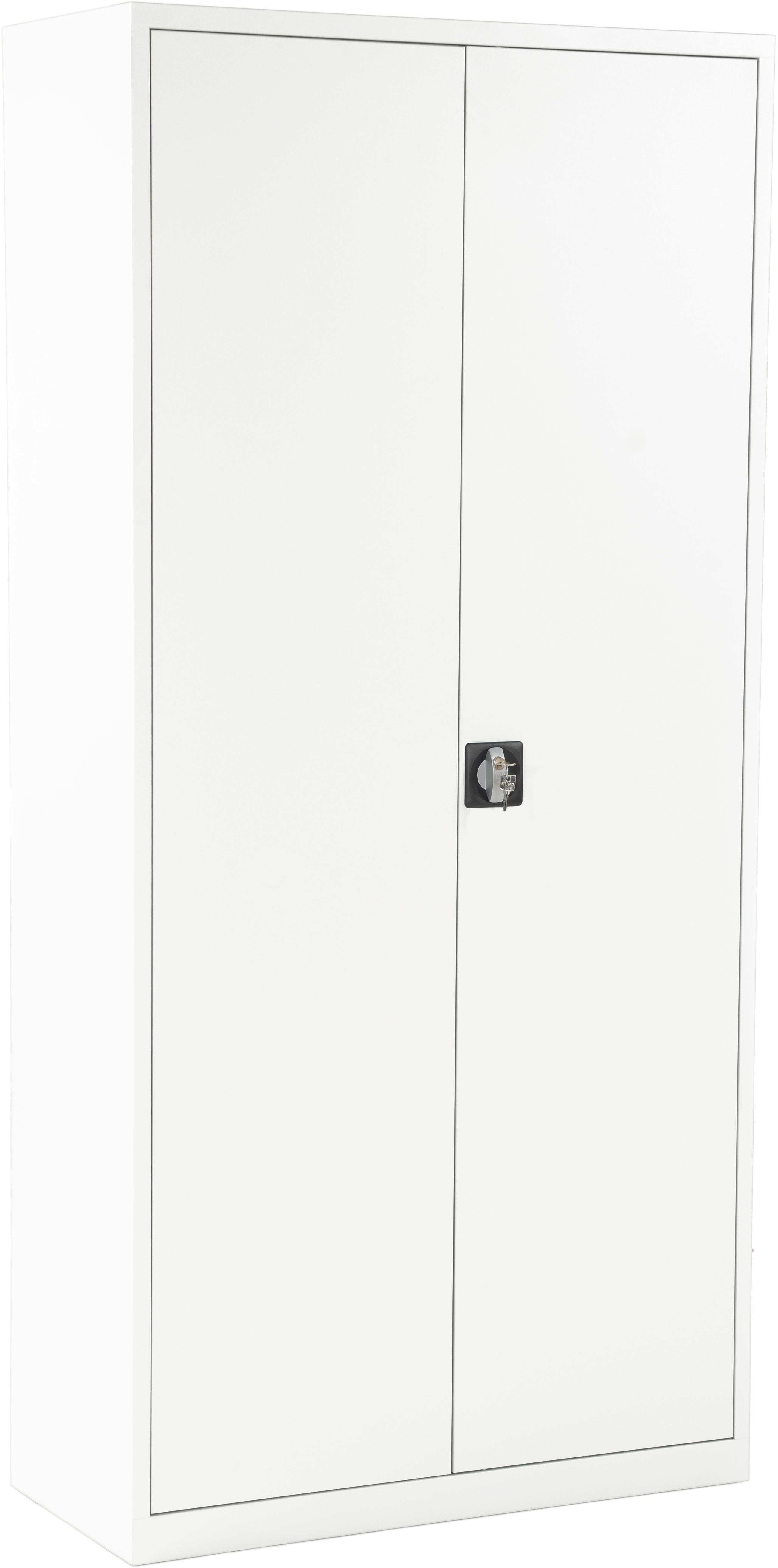 Edgy 2297/9003 – Aktenschrank, 4 Tablare, abschliessbar, 940 × 430 × 1'950 mm, Weiss