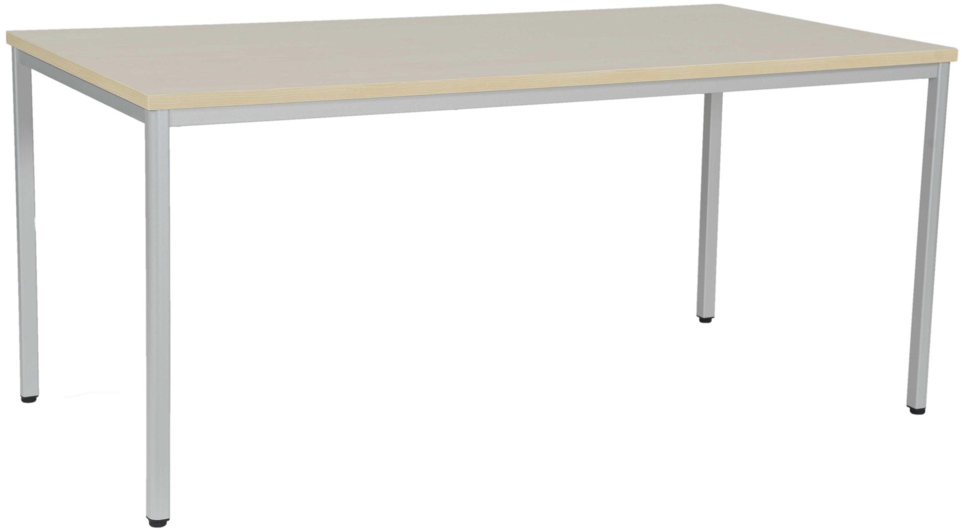 Edgy NG700 – Schreibtisch, 202,5 × 102 cm, Ahorn/Hellgrau