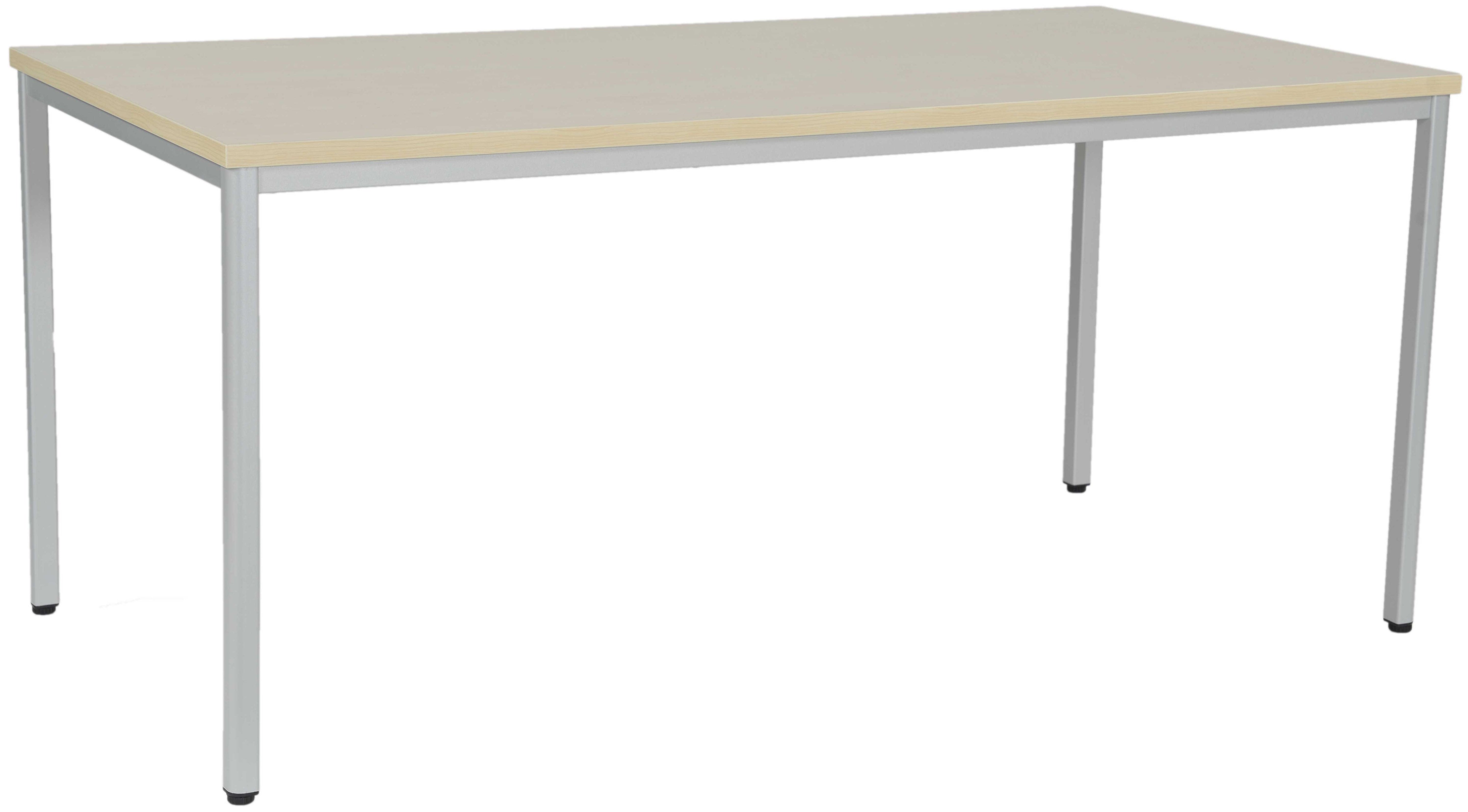 Edgy NG700 – Schreibtisch, 202,5 × 102 cm, Ahorn/Hellgrau