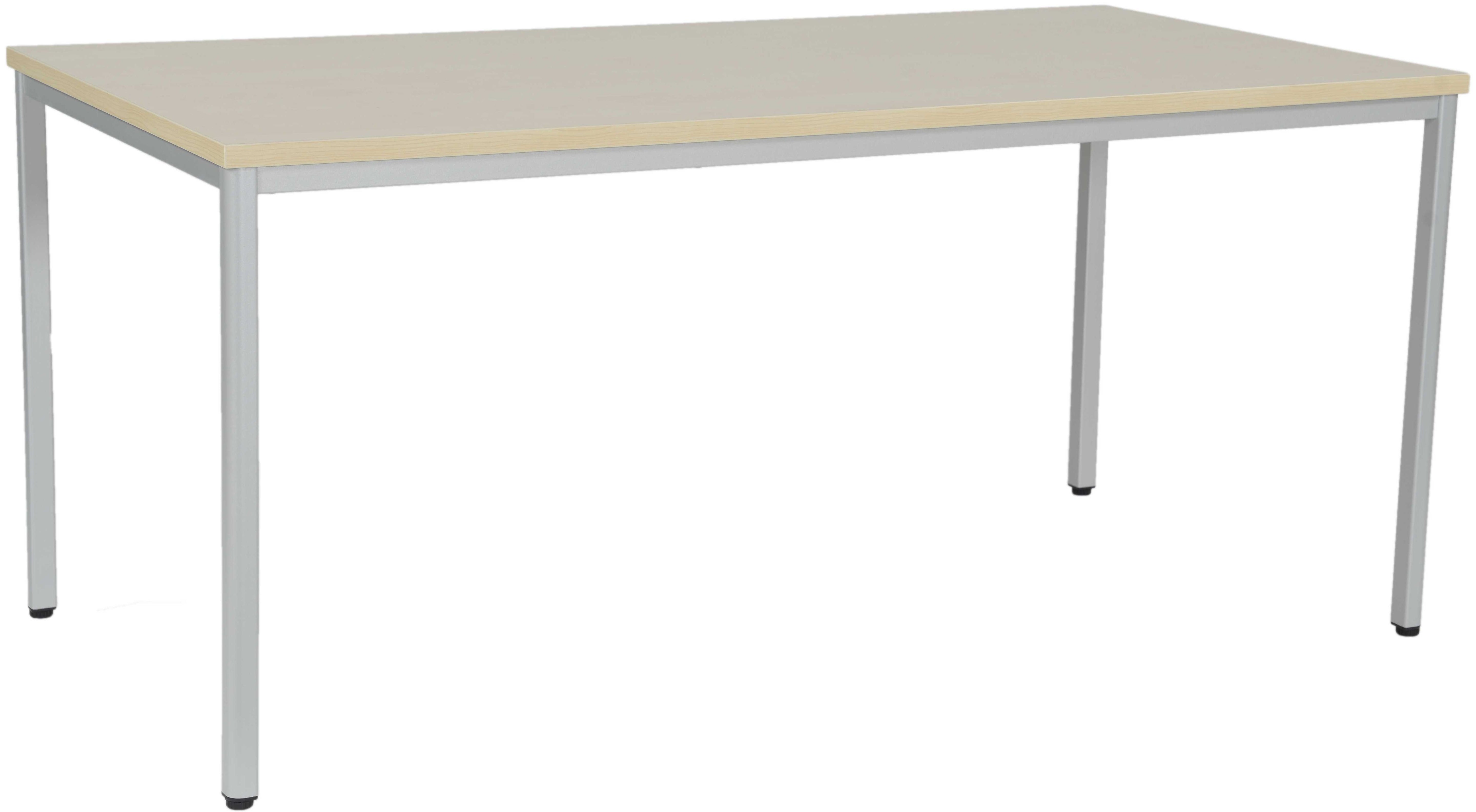 Edgy NG756 – Schreibtisch, 162 × 83 cm, Ahorn/Hellgrau