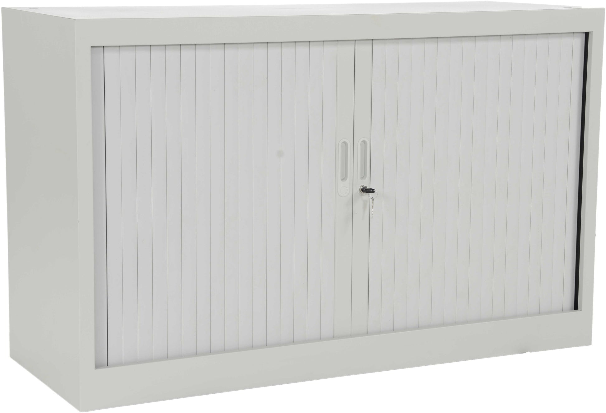 Edgy RS02/7035 – Rollladenschrank, abschliessbar, Stahlblech, 470 × 750 × 1'220 mm, lichtgrau