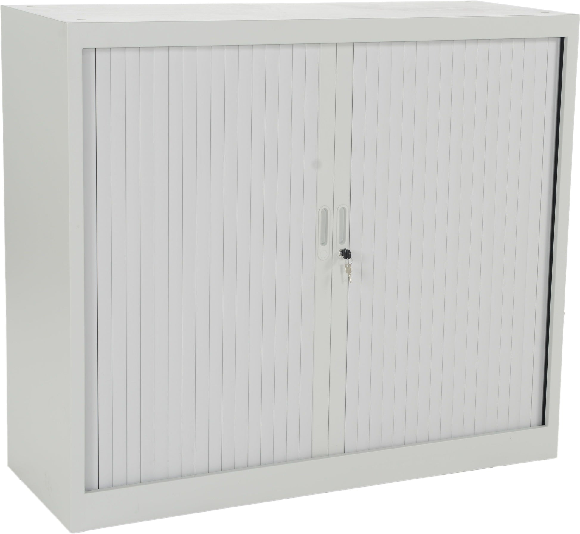 Edgy RS03/7035 – Rollladenschrank, abschliessbar, Stahl, 1060 × 1210 × 480 mm, lichtgrau
