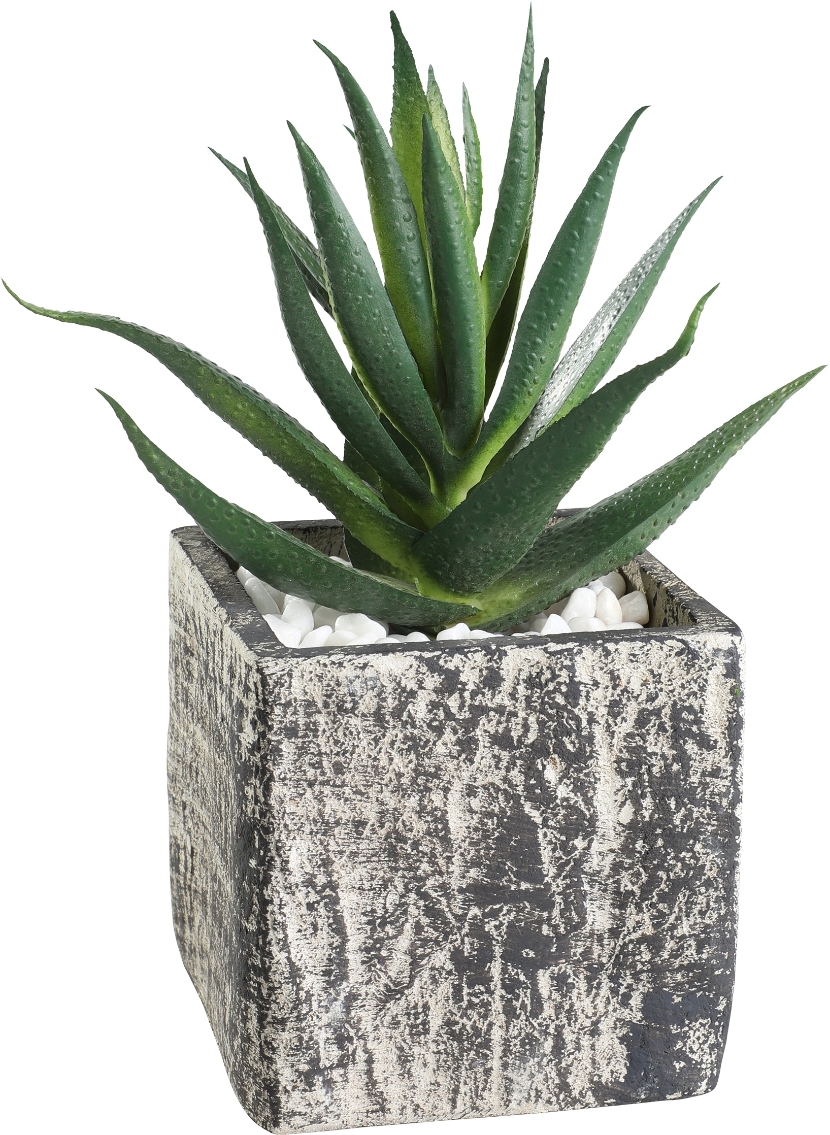 Eglo CHITOSE Kunstpflanze – 7,5 × 15 × 7,2 cm – Paper Pulp, grün – im Topf