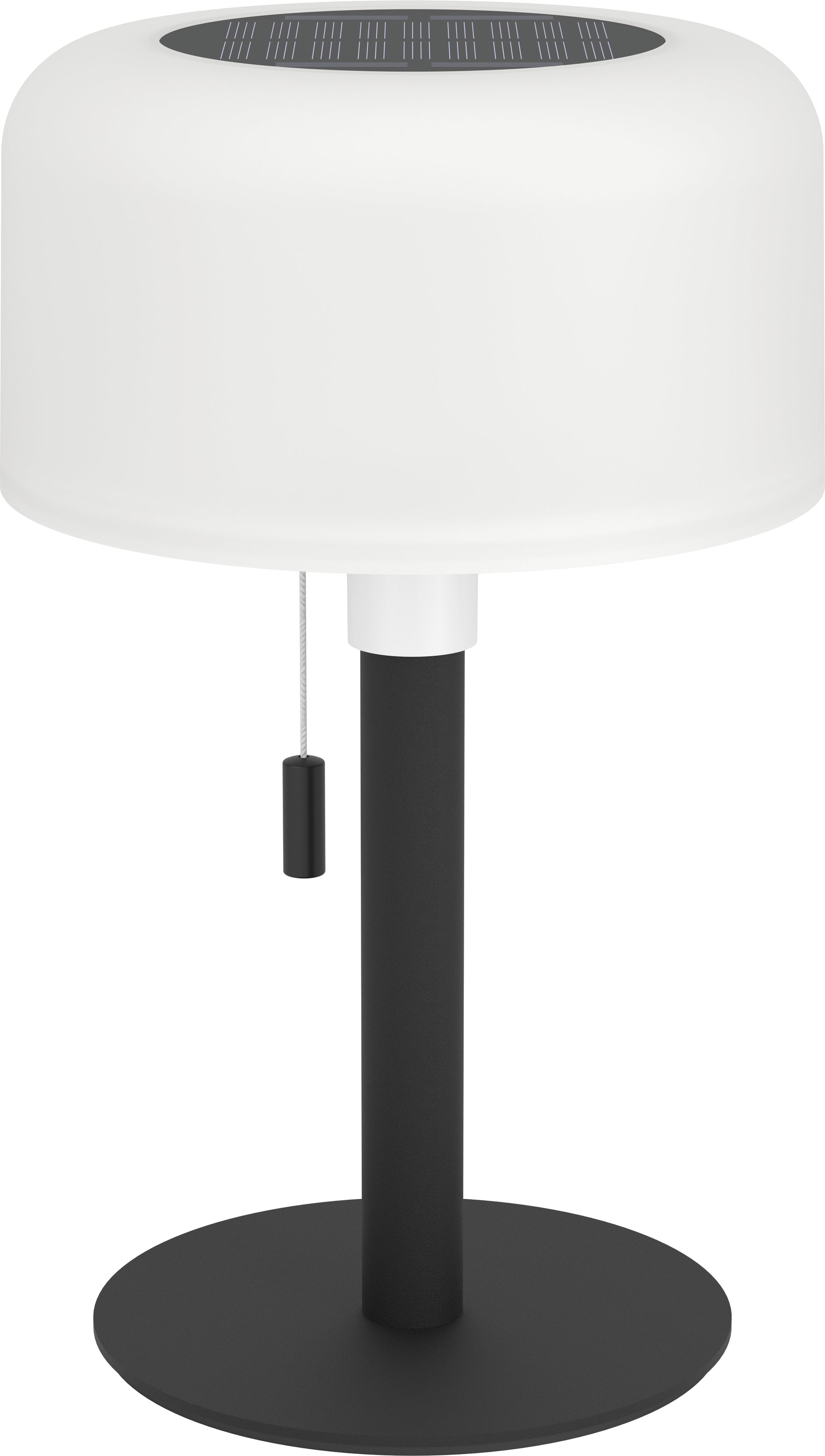 Eglo Montapalma Aussen Tischleuchte 75887 – 12,5 cm – RGBW – IP54 – Akku & Solar, USB-C – Schwarz
