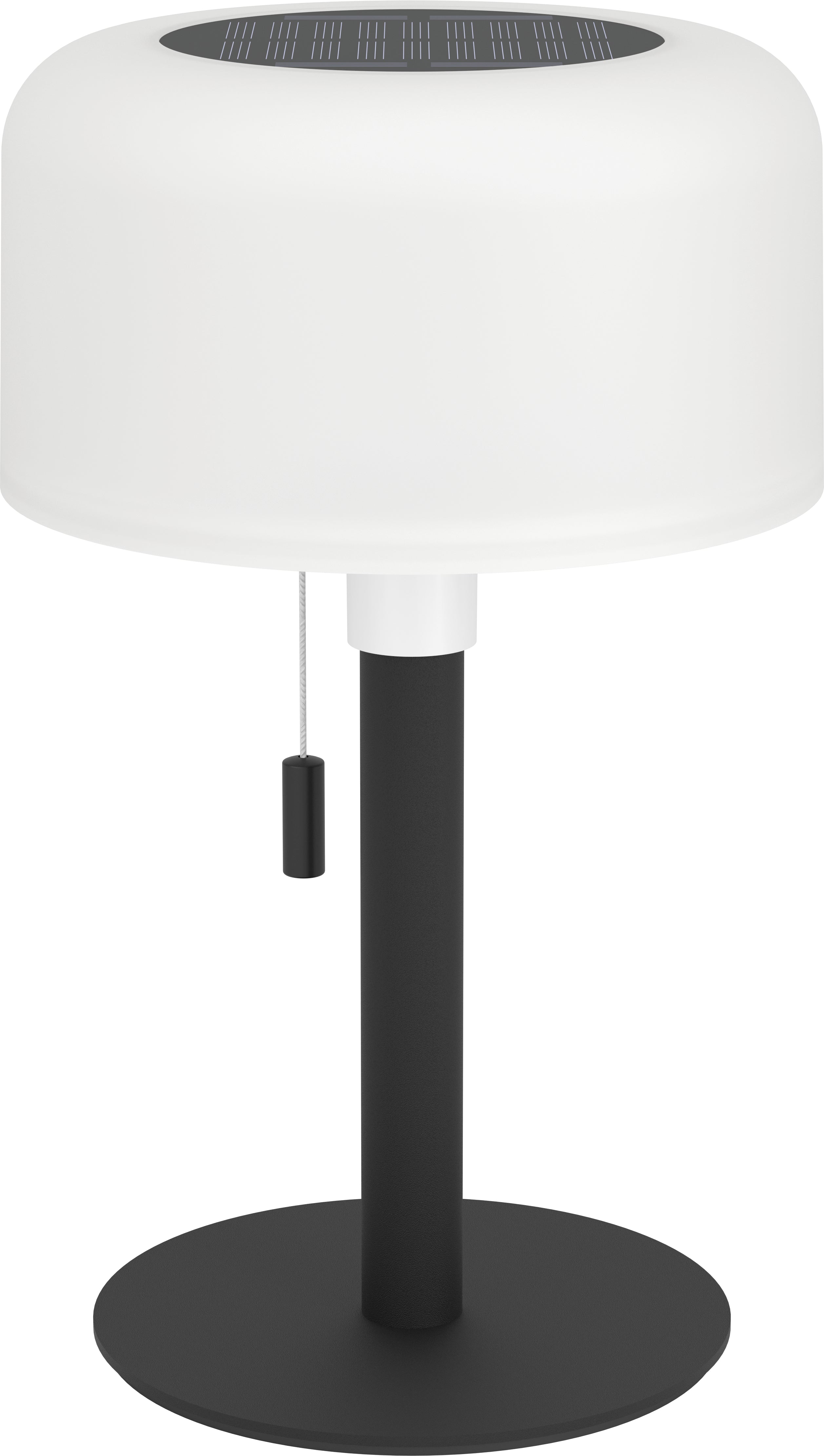 Eglo Montapalma Aussen Tischleuchte 75887 – 12,5 cm – RGBW – IP54 – Akku & Solar, USB-C – Schwarz