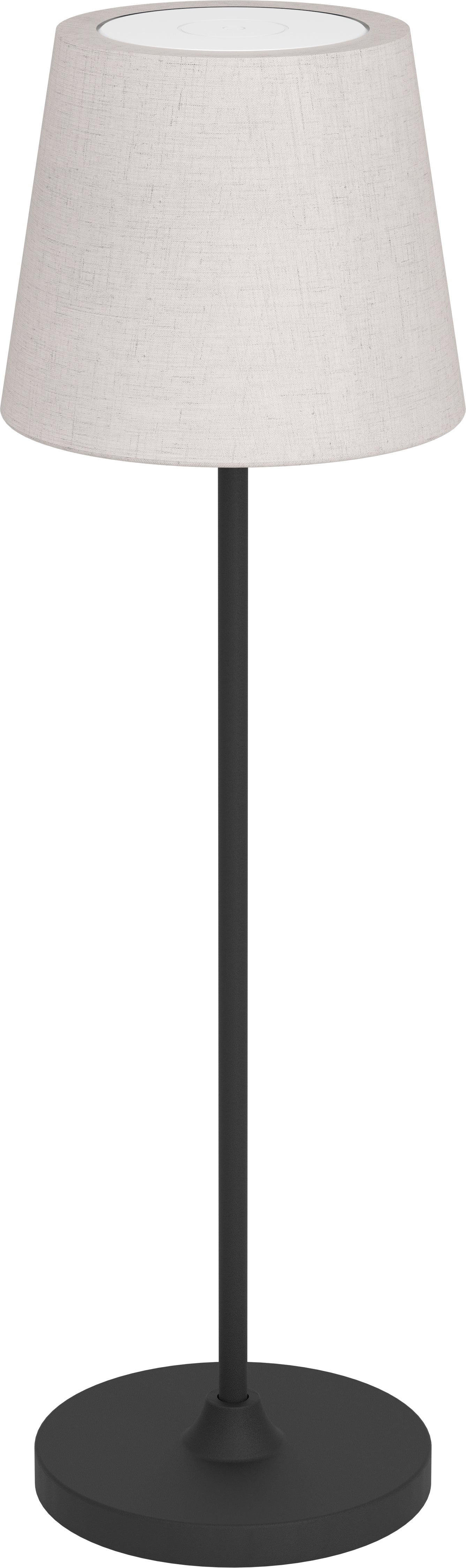 Eglo Leonero Tischleuchte 75937 – Farbtemperatur einstellbar, 3-Stufen-Dimmer, Akku, USB-C – Schwarz