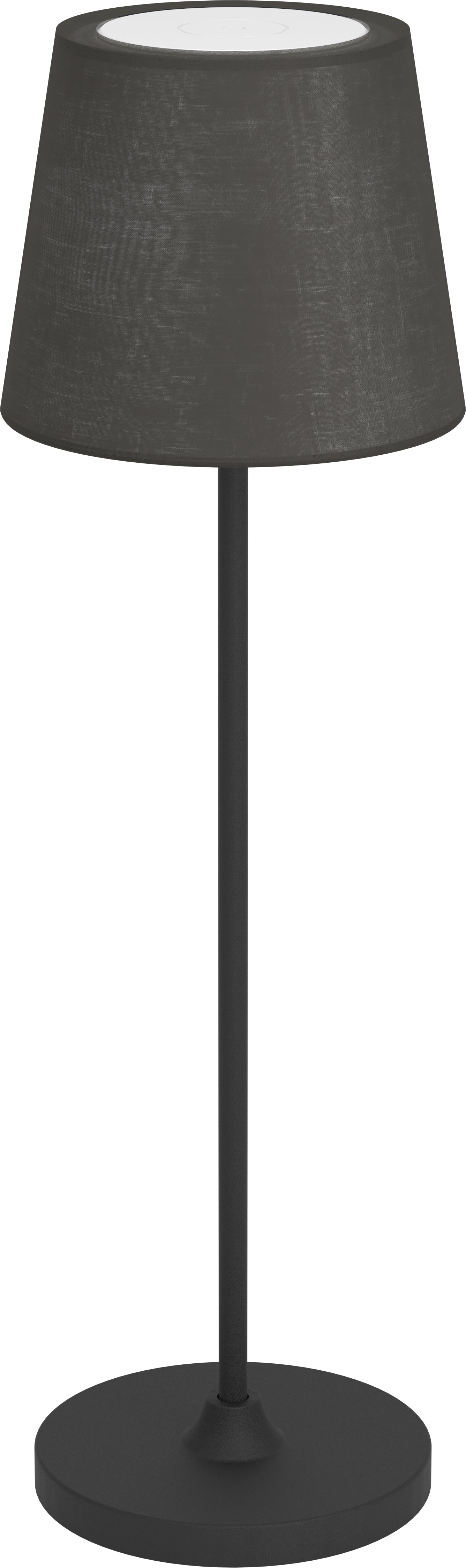 Eglo Leonero Tischleuchte 75938 – 3-Stufen-Dimmer, 2000 mAh Akku, USB-C – Schwarz