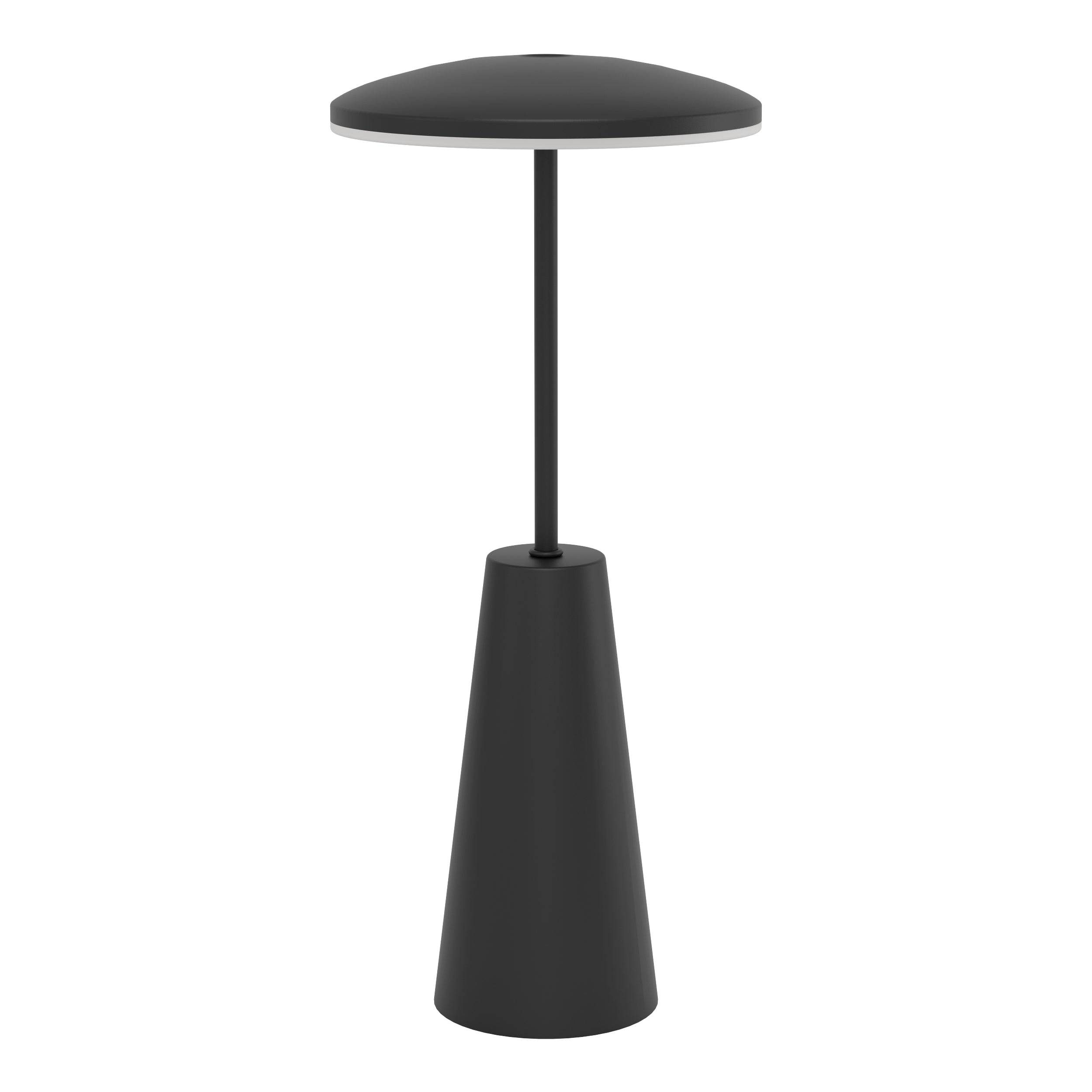 Eglo Tischleuchte Piccola 900925 – dimmbar, Akku 2600 mAh, USB-C, Touch-Dimmer – Schwarz