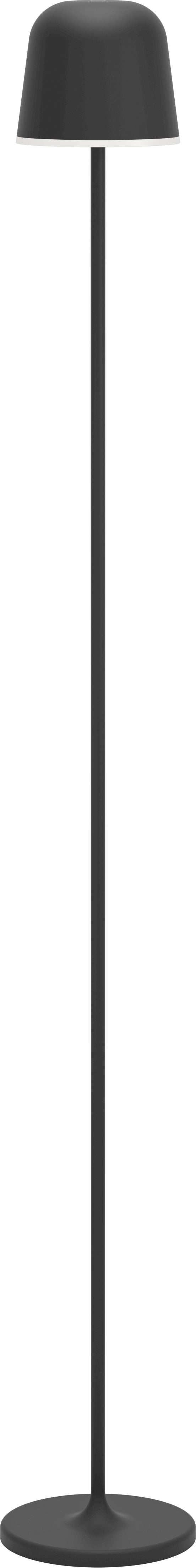 EGLO Stehleuchte Aussen – Akkubetrieb, 2'200 mAh – Touch, USB-C, Laufzeit bis 47 h – Schwarz, Aluminium