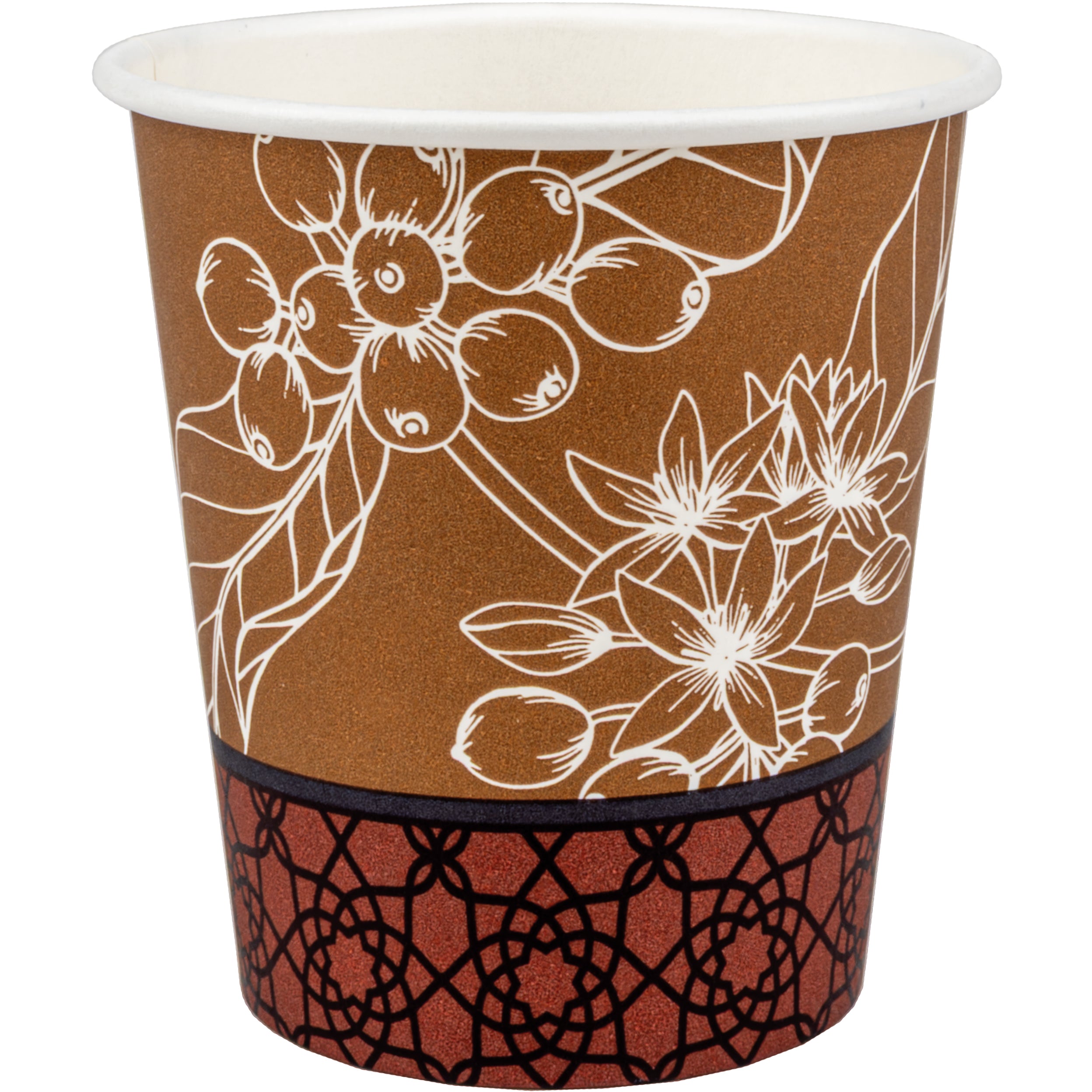 Ejs Kaffeebecher, Papier/Karton (PE-beschichtet), für Heissgetränke – 1,8 dl, bedruckt – 50 Stk.
