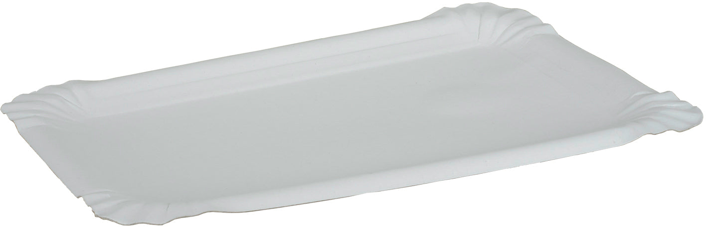 Ejs Teller, Papier/Karton, 13,5 × 20,5 cm – weiss – 250 Stk.