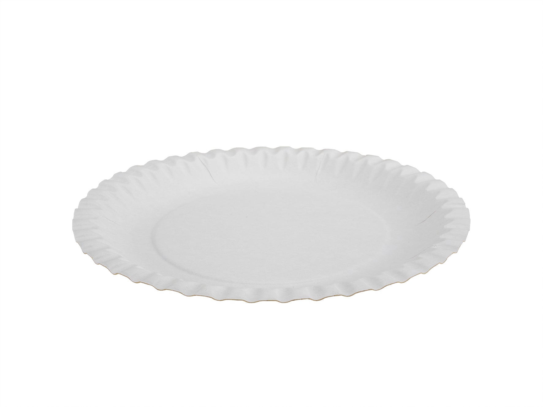Ejs Papier-/Karton-Teller, Ø 17,5 cm – weiss – 100 Stk.