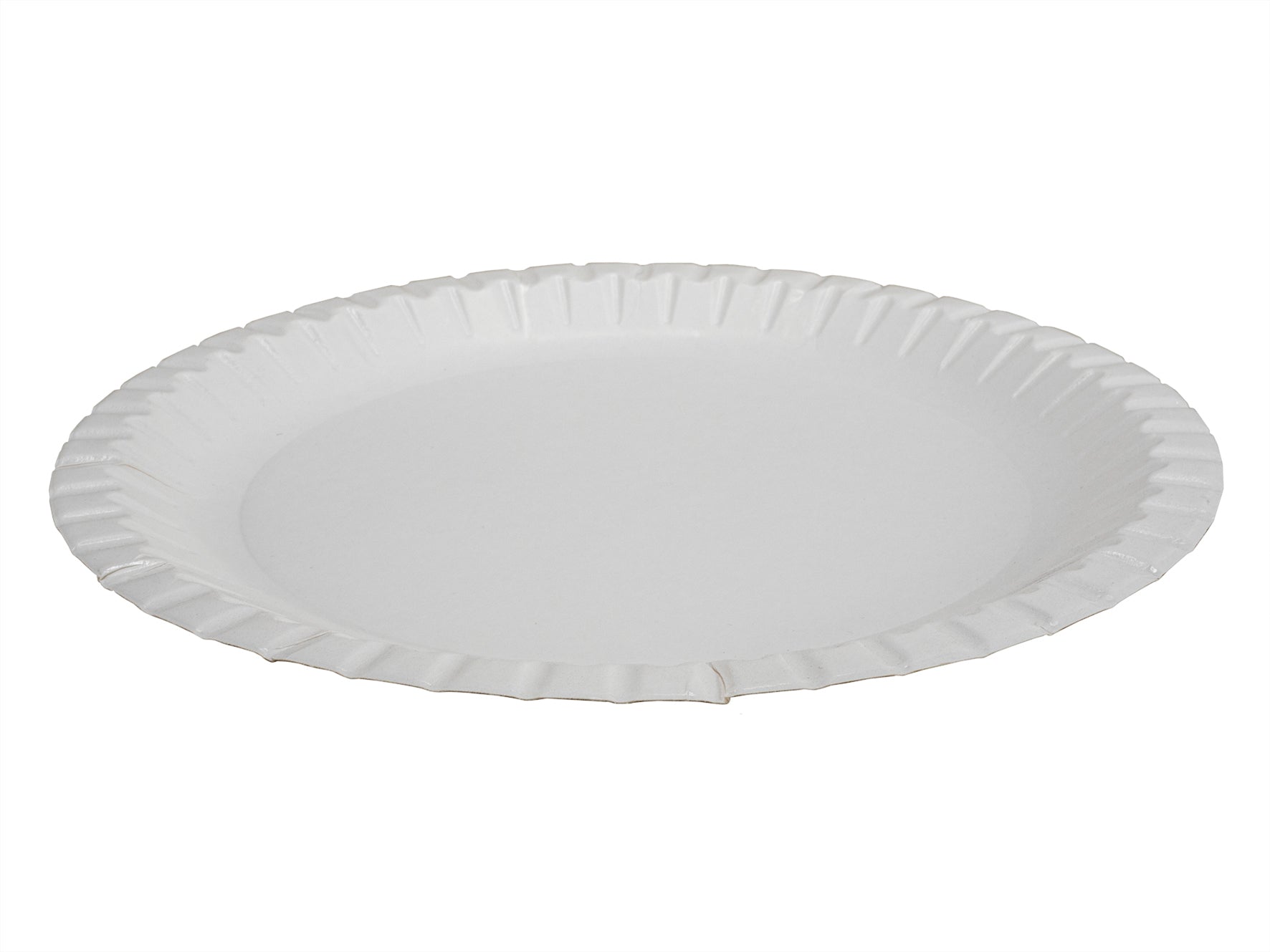 Ejs Teller, Papier/Karton, Ø 22,5 cm – weiss – 100 Stk.