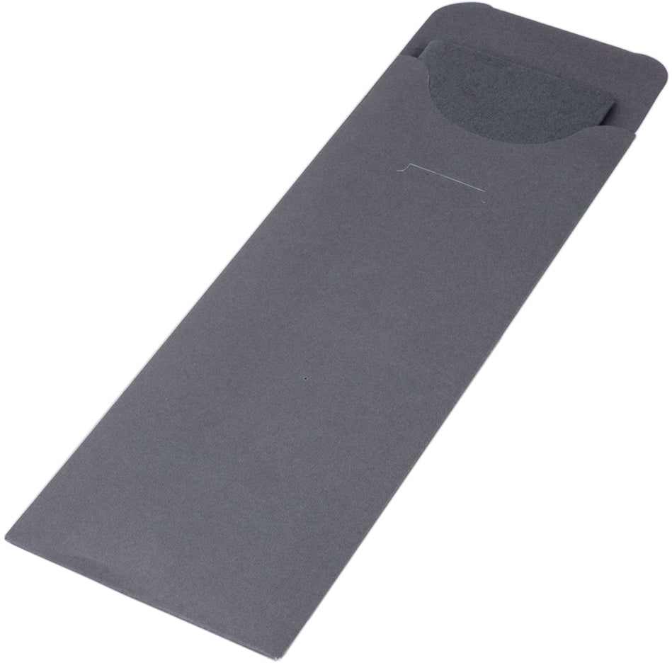 Ejs Bestecktasche – Anthrazit – 20 × 24 × 7 cm – 50 Stk – mit Serviette, schwarz