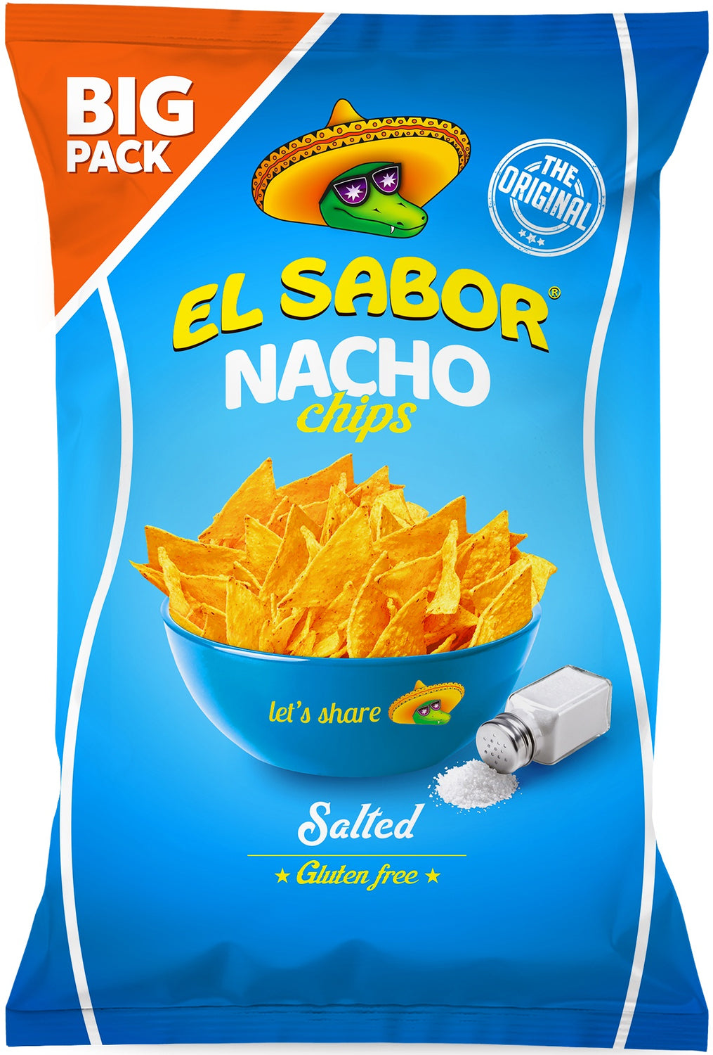 El Sabor Nacho Chips – gesalzen, glutenfrei – 192 g