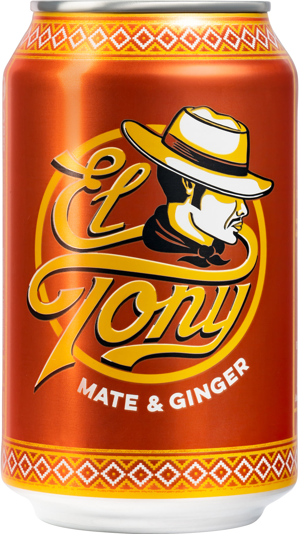 El Tony – Mate-Getränk, Mate & Ingwer, koffeinhaltig – 24 x 3,3 dl