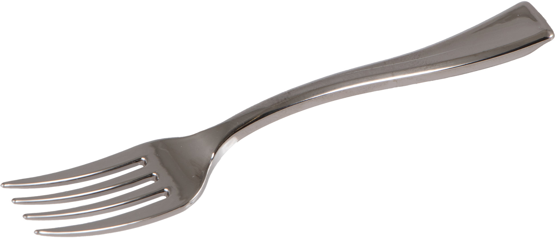 Elco Kunststoff-Gabel, 10 cm – silber – 50 Stk.