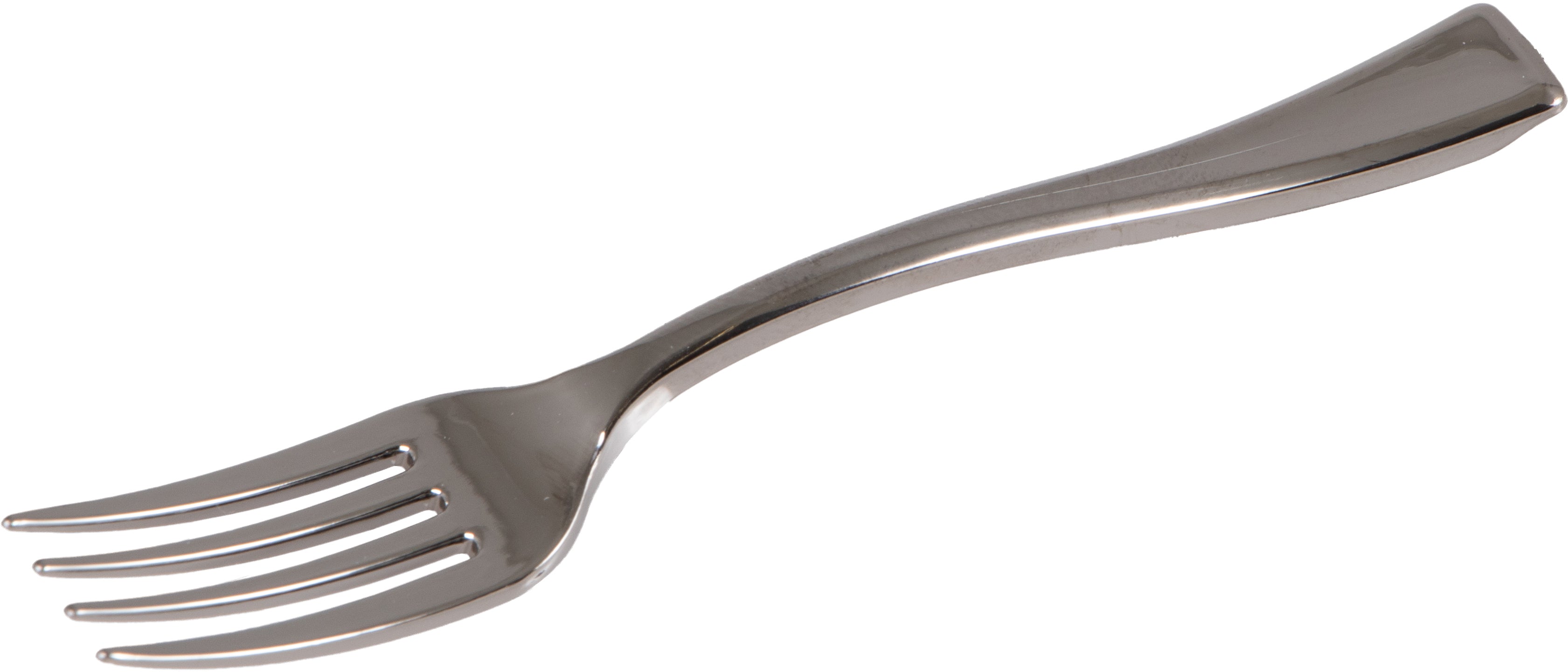 Elco Kunststoff-Gabel, 10 cm – silber – 50 Stk.