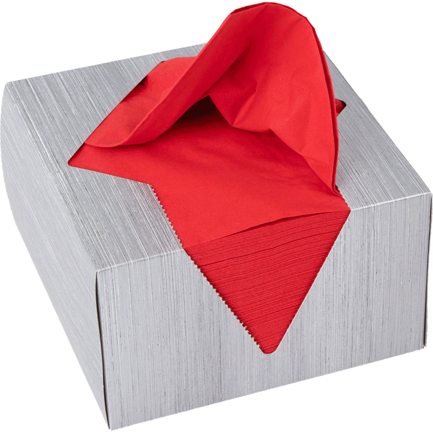 Elco Rote Servietten – 33 × 33 cm, 3-lagig – 100 Stück