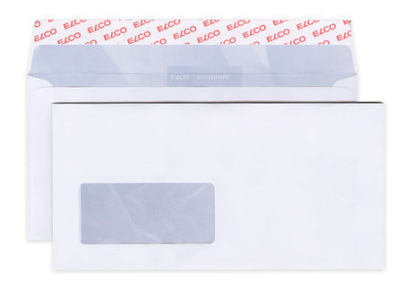 Elco Kuvert C5/6, Fenster links, Haftklebung, weiss, 100 g/m² – 500 Stk.