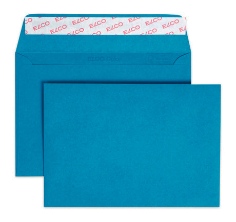 Elco Couvert 176 × 126 mm, ohne Fenster, blau, 100 g/m² – 250 Stk.