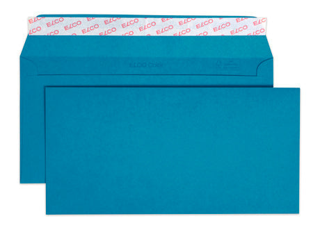 Elco Couvert C5/6, ohne Fenster, blau, 100 g/m² – 250 Stk.