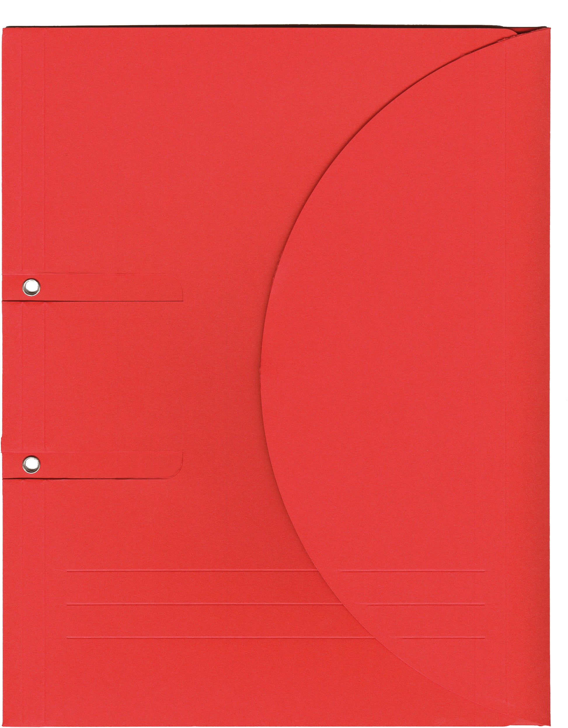 Elco Dokumentenmappe Ordo Collecto 280 × 112 × 362 mm – Klettverschluss, Karton, Rot, 2 Ösen, 10 Stk.