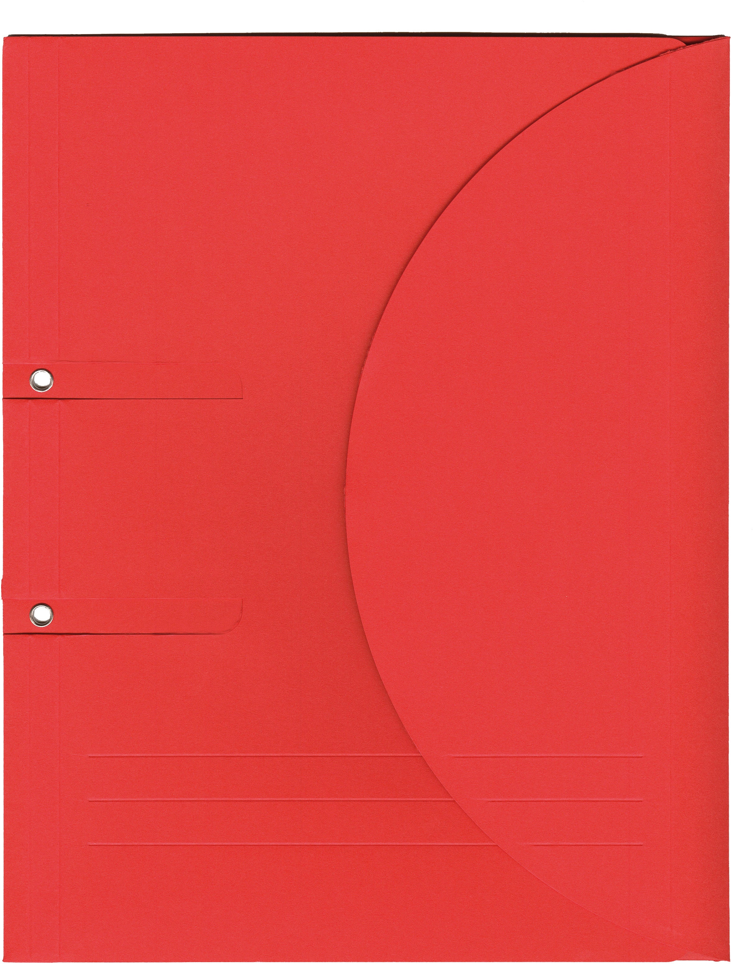 Elco Dokumentenmappe Ordo Collecto 280 × 112 × 362 mm – Klettverschluss, Karton, Rot, 2 Ösen, 10 Stk.
