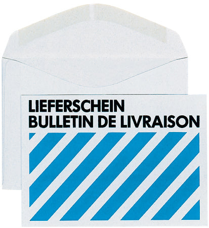 Elco Couvert C6, ohne Fenster, gummiert, blau, 80 g/m², mit Innendruck – 500 Stk.