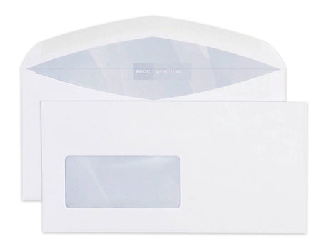 Elco Kuvert C5/6, mit Fenster, weiss, 100 g/m²