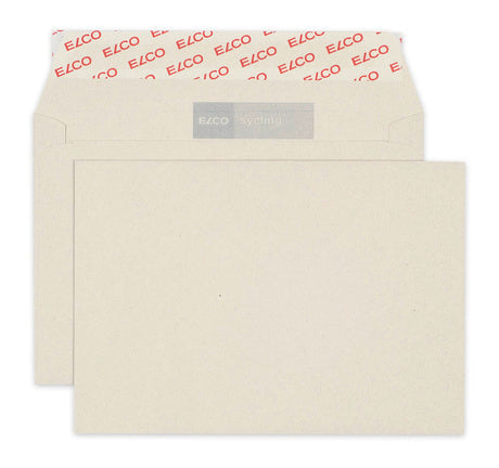 Elco Kuvert C6, ohne Fenster, Haftklebung, grau, 80 g/m², Recyclingpapier