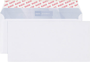 Elco Couvert C5/6, ohne Fenster, selbstklebend, hochweiss, 100 g/m², mit Innendruck – 500 Stk.