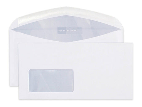 Elco Kuvert C5/6, mit Fenster, weiss, 80 g/m²