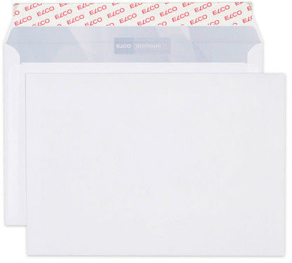 Elco Couvert C5, ohne Fenster, selbstklebend, hochweiss, 80 g/m², mit Innendruck – 500 Stk.