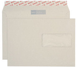 Elco Couvert C5, Fenster rechts, Haftklebung, grau, 100 g/m² – 500 Stk.