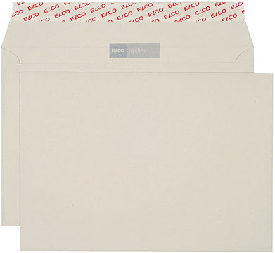 Elco Couvert B5, ohne Fenster, selbstklebend, grau, 100 g/m² – 500 Stk.
