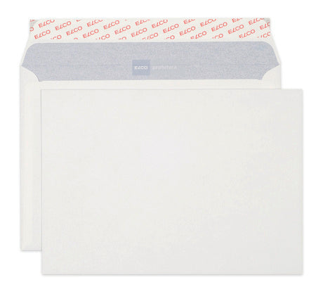 Elco Couvert B5, ohne Fenster, selbstklebend, naturweiss, 100 g/m², mit Innendruck – 500 Stk.