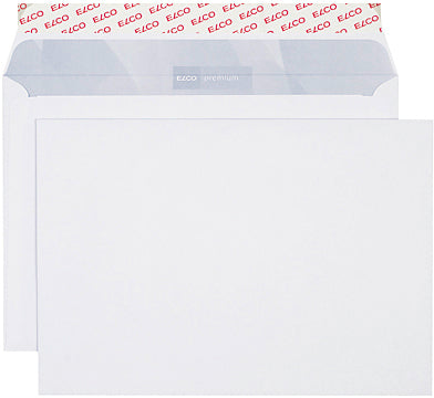 Elco Couvert B5, ohne Fenster, selbstklebend, hochweiss, 120 g/m², mit Innendruck – 500 Stk.