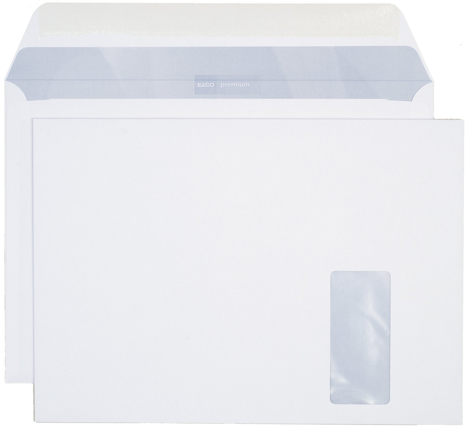 Elco Kuvert C4, mit Fenster, weiss, 120 g/m², Premium – 250 Stk.