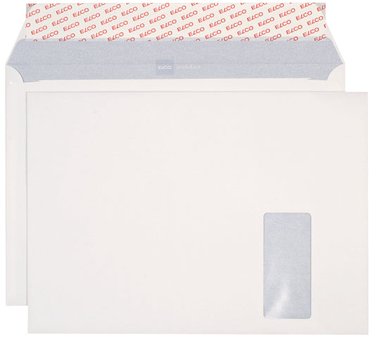 Elco Couvert C4, Fenster rechts, Haftklebung, naturweiss, 120 g/m², mit Innendruck – 250 Stk.