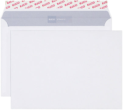 Elco Couvert C5, ohne Fenster, Haftklebung, weiss, 100 g/m², mit Innendruck – 500 Stk.