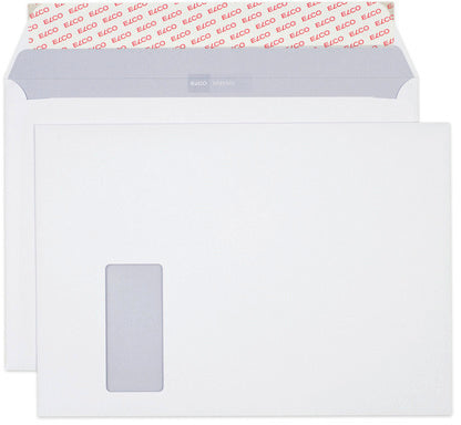 Elco Couvert C4, Fenster links, Selbstklebend, Weiss, 120 g/m², mit Innendruck – 250 Stk.