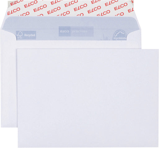 Elco Couvert C6, ohne Fenster, selbstklebend, weiss, 100 g/m² – 500 Stk.